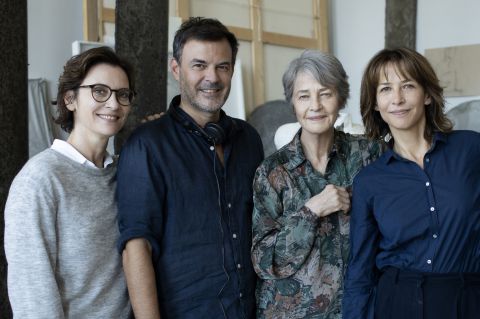 Géraldine Pailhas, François Ozon, Charlotte Rampling, Sophie Marceau ©Carole BETHUEL Mandarin Production Foz